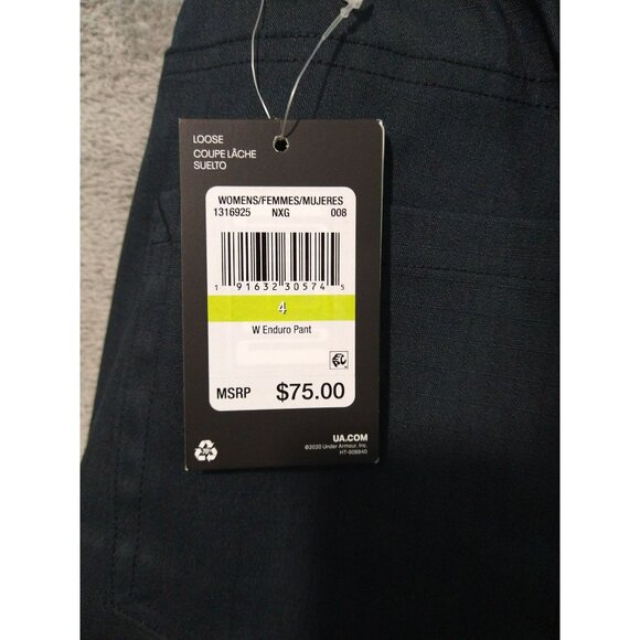 Under Armour Pants Womens 4 Black Tactical Storm Enduro Rip Stop Loose - Picture 7 of 11